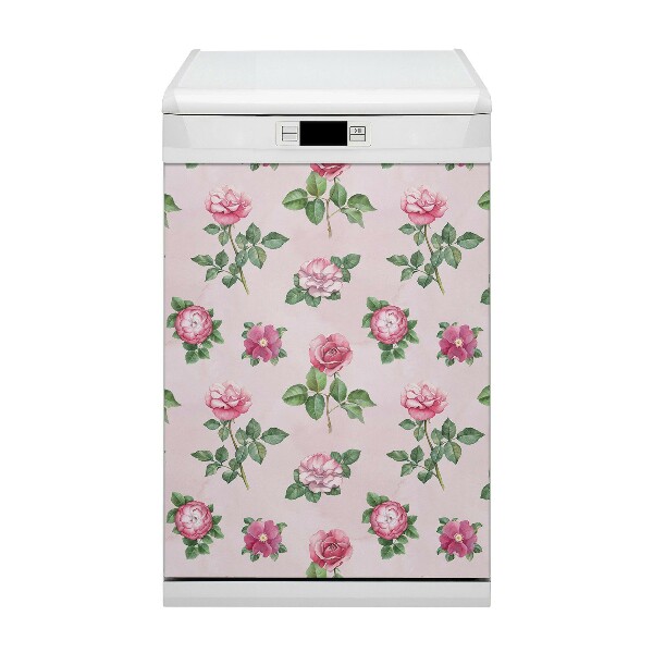 Copertura magnetica per porta della lavastoviglie Rosa con picchi