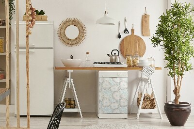 Adesivo magnetico per lavastoviglie Fiori pastello