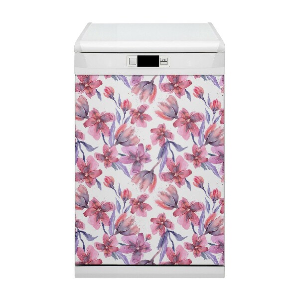 Copertura magnetica per lavastoviglie Fiori pastello
