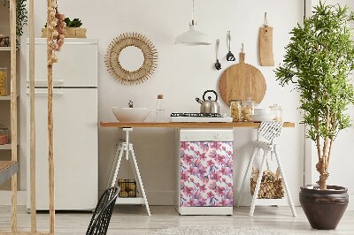 Copertura magnetica per lavastoviglie Fiori pastello