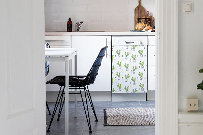 Coperchio magnetico decorativo per lavastoviglie Cactus verde