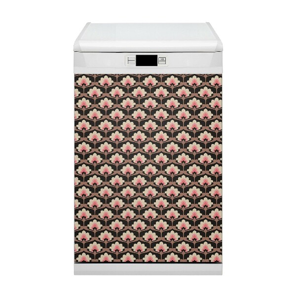 Adesivo magnetico per lavastoviglie Pattern floreale