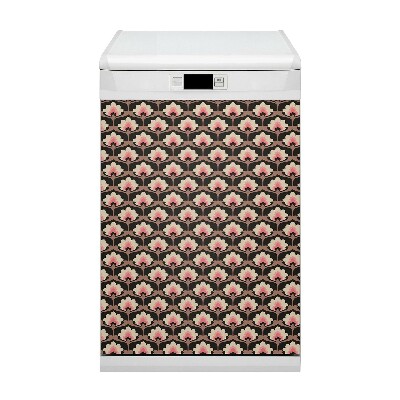 Adesivo magnetico per lavastoviglie Pattern floreale