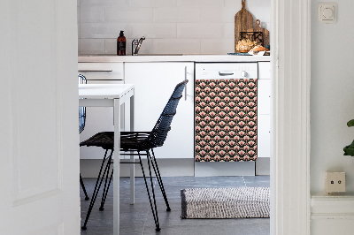Adesivo magnetico per lavastoviglie Pattern floreale