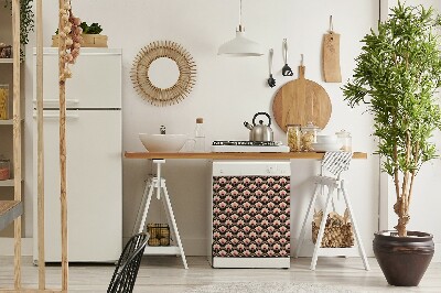 Adesivo magnetico per lavastoviglie Pattern floreale
