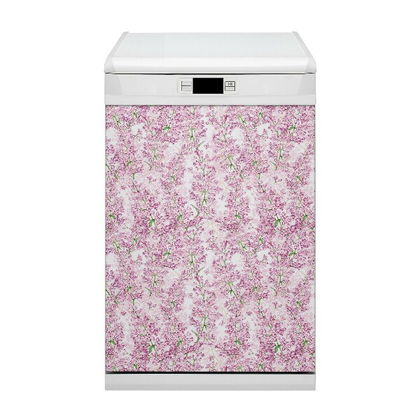 Coperchio magnetico decorativo per lavastoviglie Fiori lilla