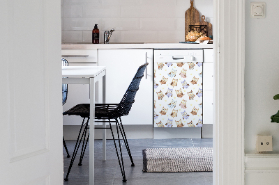 Copertura magnetica per lavastoviglie Fairy -Tale Owls
