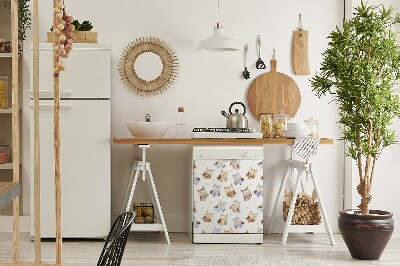 Copertura magnetica per lavastoviglie Fairy -Tale Owls