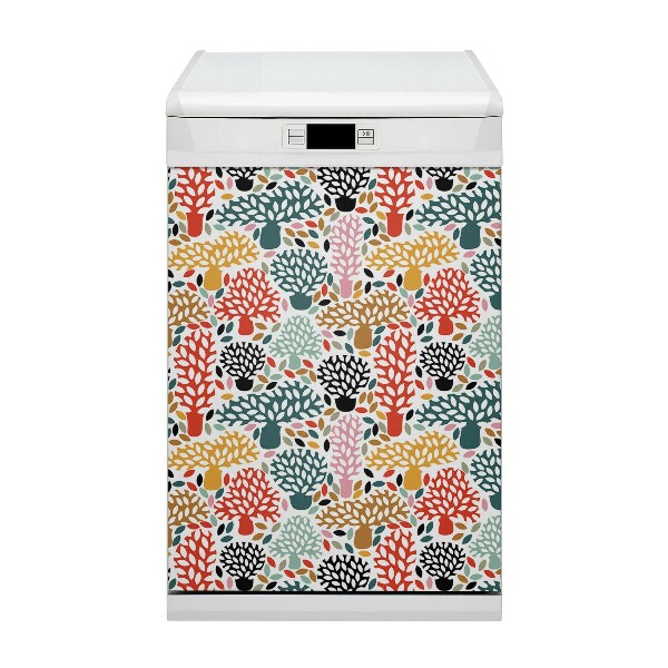 Copertura magnetica per lavastoviglie Doodle Trees