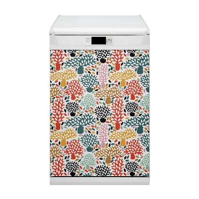 Copertura magnetica per lavastoviglie Doodle Trees