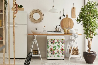 Pannello magnetico per lavastoviglie Foglie e fiori