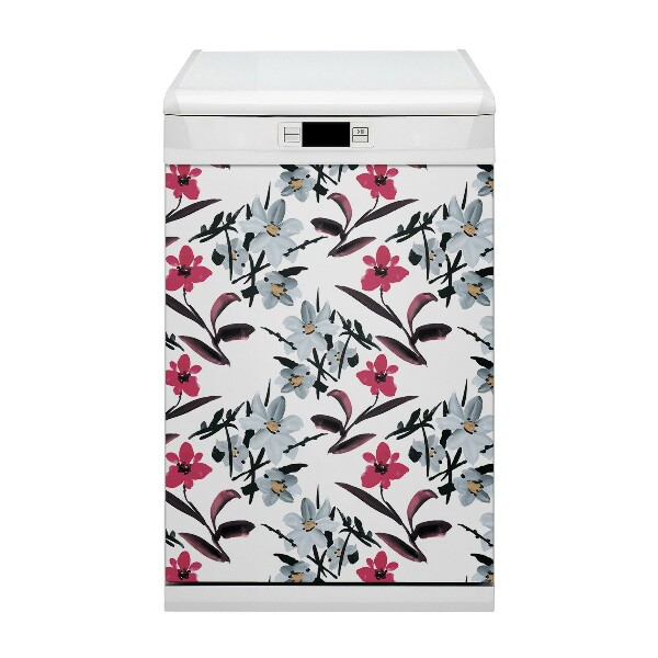 Adesivo magnetico per lavastoviglie Bellissimi fiori