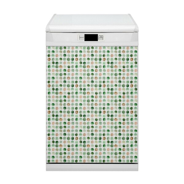 Copertura magnetica per porta della lavastoviglie Punti colorati