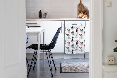 Coperchio magnetico decorativo per lavastoviglie Fiori in vasi