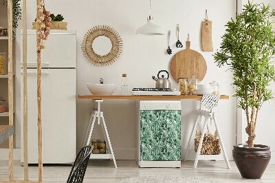 Adesivo magnetico per lavastoviglie Foglie dipinte