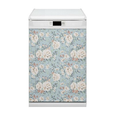 Copertura magnetica per lavastoviglie Fiori vintage