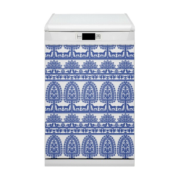 Copertura magnetica per porta della lavastoviglie Carta kurpie