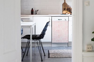 Coperchio magnetico decorativo per lavastoviglie Vettori rosa