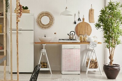 Coperchio magnetico decorativo per lavastoviglie Vettori rosa