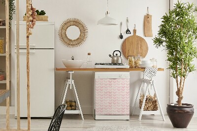 Coperchio magnetico decorativo per lavastoviglie Vettori rosa