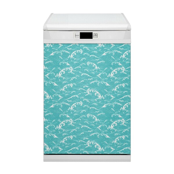 Coperchio magnetico decorativo per lavastoviglie Onde