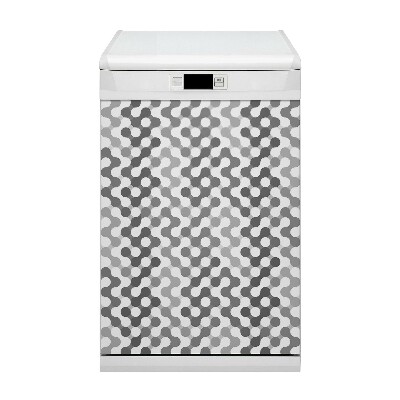 Coperchio magnetico decorativo per lavastoviglie Ruote grigie-bianche