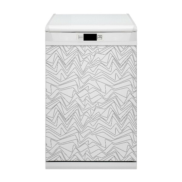 Coperchio magnetico decorativo per lavastoviglie Linee irregolari