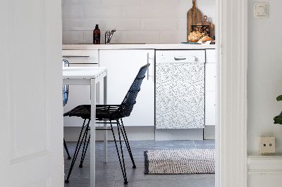 Coperchio magnetico decorativo per lavastoviglie Linee irregolari