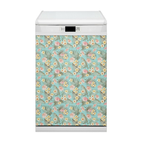 Adesivo magnetico per lavastoviglie Fiori pastello