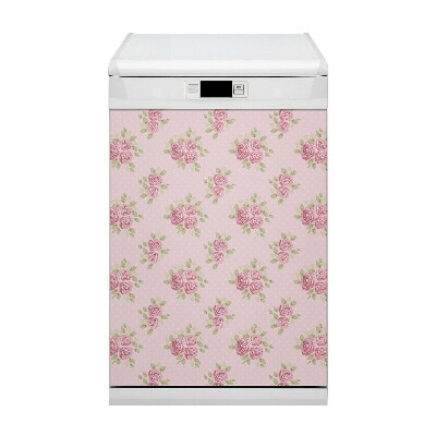 Adesivo magnetico per lavastoviglie Bouquet rosa