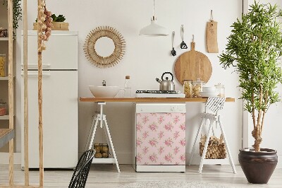 Adesivo magnetico per lavastoviglie Bouquet rosa