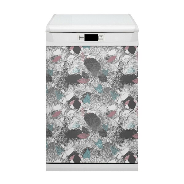 Adesivo magnetico per lavastoviglie Pattern floreale