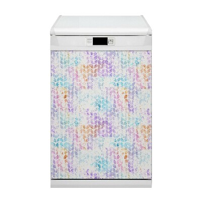 Coperchio magnetico decorativo per lavastoviglie Foglia di broccato