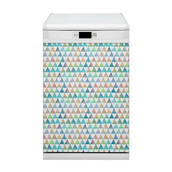 Coperchio magnetico decorativo per lavastoviglie Triangoli geometrici