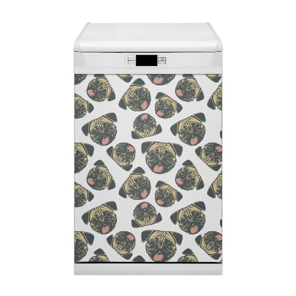 Pannello magnetico per lavastoviglie Pugs