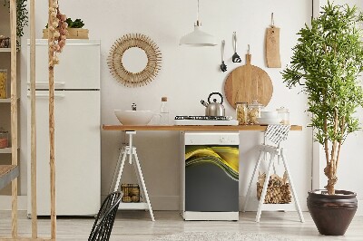Adesivo magnetico per lavastoviglie Astrazione gialla