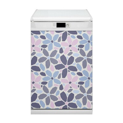 Coperchio magnetico decorativo per lavastoviglie Geometria dei fiori