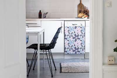Coperchio magnetico decorativo per lavastoviglie Geometria dei fiori