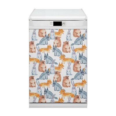 Coperchio magnetico decorativo per lavastoviglie Animali