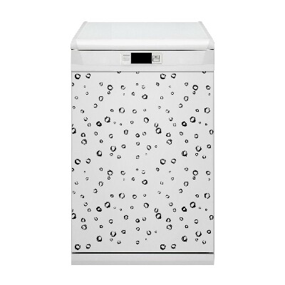 Copertura magnetica per porta della lavastoviglie Ruote disegnate