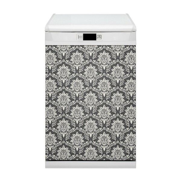 Copertura magnetica per porta della lavastoviglie Pattern Damasco