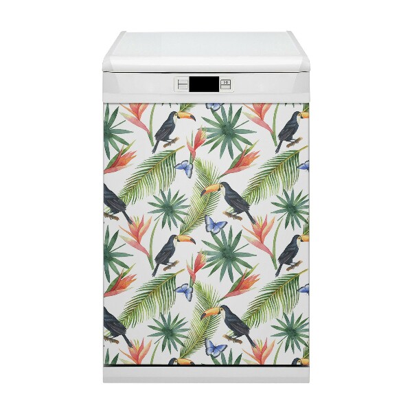 Copertura magnetica per porta della lavastoviglie Toucans su un ramo