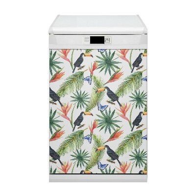 Copertura magnetica per porta della lavastoviglie Toucans su un ramo