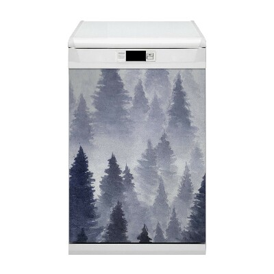 Copertura magnetica per porta della lavastoviglie Foresta paesaggistica