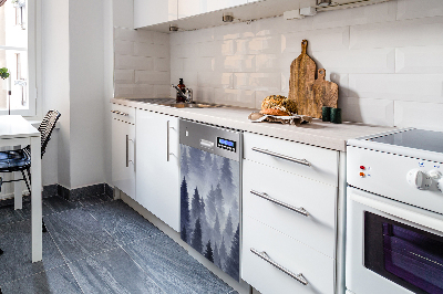 Copertura magnetica per porta della lavastoviglie Foresta paesaggistica