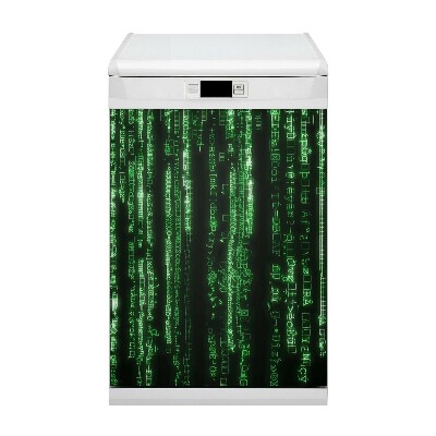 Copertura magnetica per porta della lavastoviglie Segni verdi