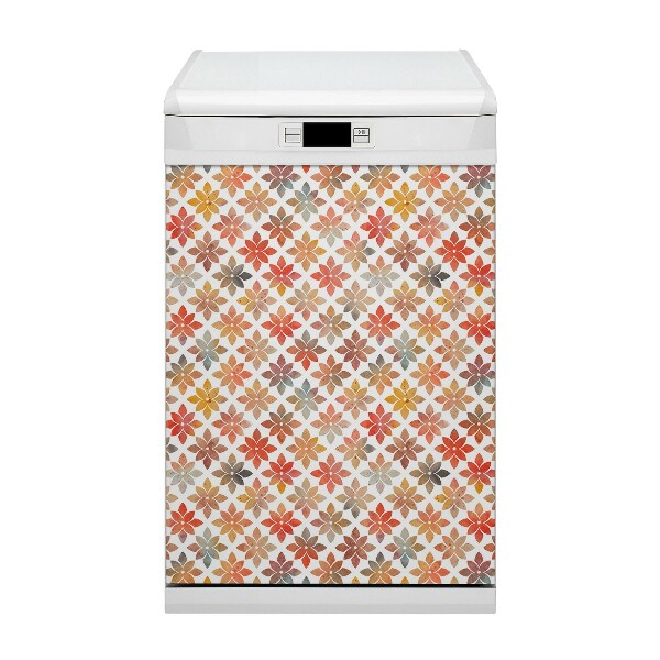 Copertura magnetica per lavastoviglie Pattern floreale
