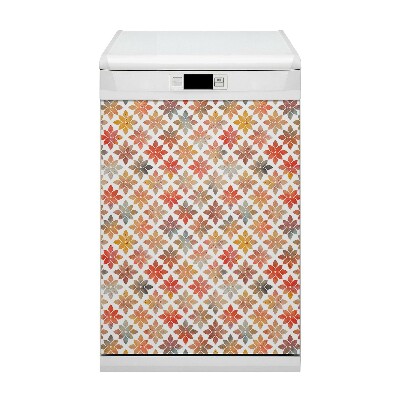 Copertura magnetica per lavastoviglie Pattern floreale