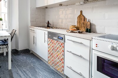 Copertura magnetica per lavastoviglie Pattern floreale