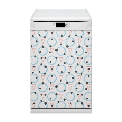 Adesivo magnetico per lavastoviglie Ruote e triangoli